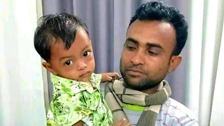 খুলনা থেকে অপহৃত ১৬ মাসের শিশু রাজাপুর থেকে উদ্ধার