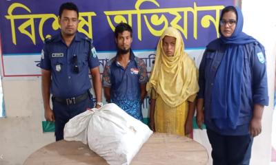 কালীগঞ্জে মাদকবিরোধী অভিযানের ১২৮ বোতল ইস্কাপ জব্দ