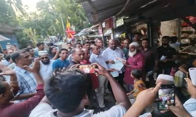 রাজাপুরে নিউইয়র্ক দক্ষিণ বিএনপির সভাপতির গণসংযোগ