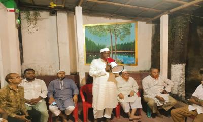 জলঢাকায় মৎস্য ব্যবসায়ীদের উদ্যোগে হিন্দু সম্প্রদায়ের অংশগ্রহণে দাড়িপাল্লা মার্কার পথসভা জমজমাট