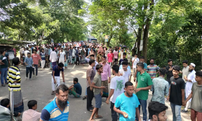 সংসদীয় আসনের সীমানা পুনর্বিন্যাসের প্রতিবাদে ভাঙ্গায় দুই মহাসড়ক অবরোধ