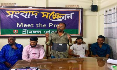 শ্রীমঙ্গল প্রেসক্লাবে আব্দুল্লার পাল্টা সংবাদ সম্মেলন