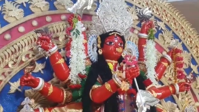 দেশের একমাত্র লাল দুর্গাপূজা মৌলভীবাজারে
