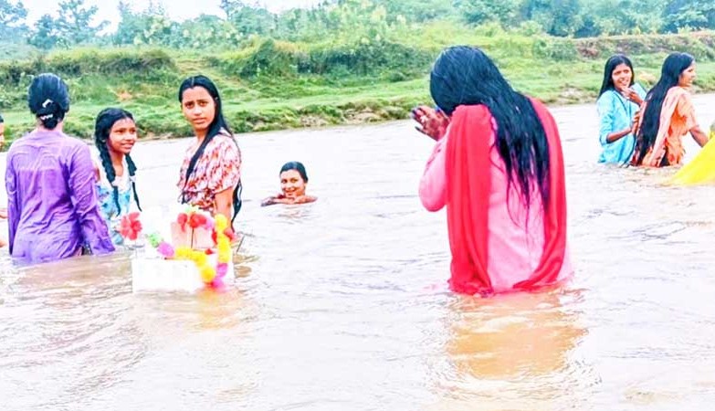 কমলগঞ্জে চা শ্রমিকদের কাত্যায়ানী পূজা অনুষ্ঠিত