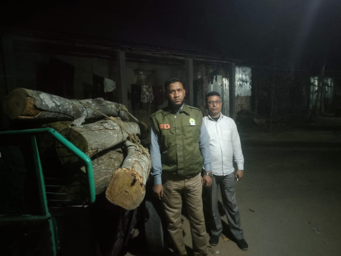 ভানুগাছ রেলওয়ে স্টেশন এলাকায় ৯টি আকাশমনি গাছ চুরি, উদ্ধার বন বিভাগের