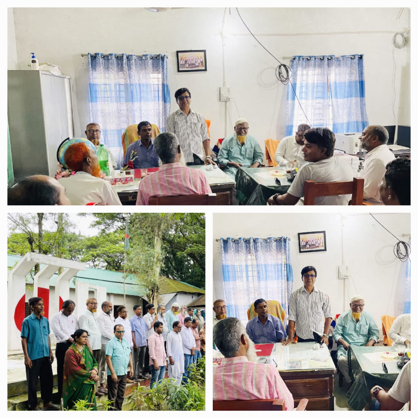 রাণীনগরের করজগ্রাম উচ্চ বিদ্যালয়ের নবাগত সভাপতির দায়িত্ব গ্রহণ