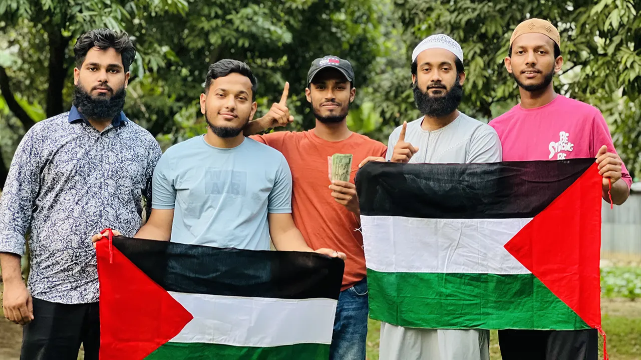 গাজার অসহায় মানুষের পাশে বাংলাদেশি ৪ তরুণ