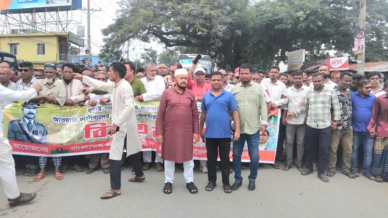 আওয়ামী শাসনের পতন উপলক্ষে  শ্রীমঙ্গলে বিএনপির বিজয় র‍্যালী