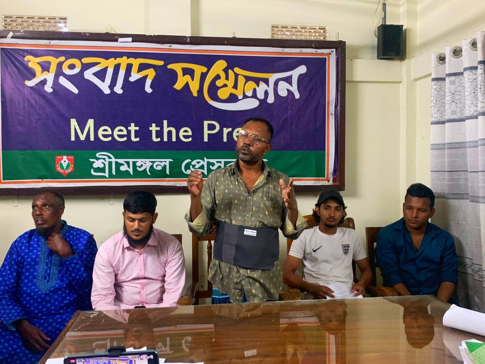 শ্রীমঙ্গল প্রেসক্লাবে আব্দুল্লার পাল্টা সংবাদ সম্মেলন